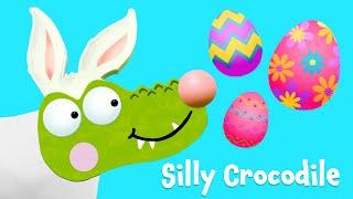 Easter Bunny | Silly Crocodile | Animation For Kids