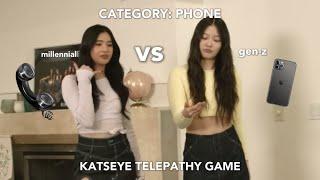 KATSEYE playing telepathy game...