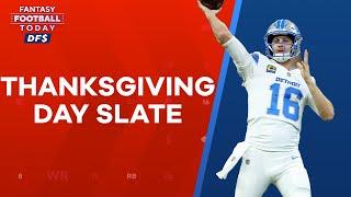 NFL DFS Thanksgiving Day Preview: Main Slate Lineups, Picks, Stacks and Ownership (FFT DFS)