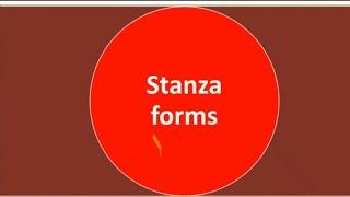 Stanza Forms|Chaucerian Stanza| Ottava Rhyma| Spenserian Stanza|Literary Forms