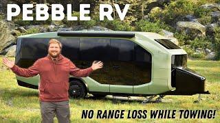 Pebble Full Tour! A Towable RV Made For EVs - Fully Integrated Battery, Motor, Solar, & Software