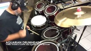 AQUARIAN DRUMHEADS Studio X Demo