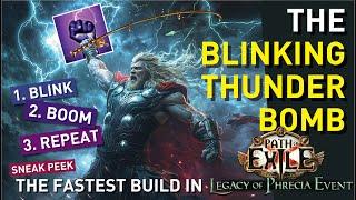 【Blinking Thunder BOMB】project | Probably the FASTEST build in Phrecia league 3.25 | Sneak Peek