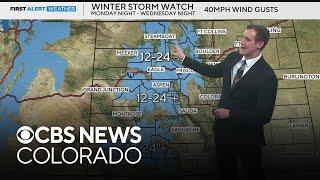 Big snow across Colorado's high country, Denver expected to see accumulating snow Wednesday