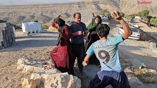 Watch the arrival of Hassan's nephew, the fight between the two, and Leila's reaction.