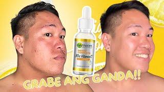 GARNIER VITAMIN C SERUM BOOSTER  REVIEW FOR 2 MONTHS! SKINCARE FOR DARK SPOTS AND ACNE BREAKOUTS!