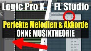 Ohne Musiktheorie Melodien und Akkorde einspielen - Logic Pro X / FL Sudio| abmischen-lernen.de