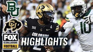 Baylor Bears vs. Colorado Buffaloes Highlights | FOX College Football