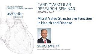 Mitral Valve Structure & Function in Health and Disease (WILLIAM A. ZOGHBI, MD) October 4, 2017