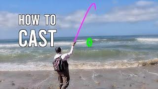 How to Cast the Lucky Craft Flash Minnow 110 [SoCal Surf Fishing]