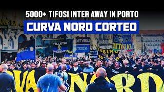 Porto - Inter | Corteo Curva Nord Milano In Porto | UEFA Champions League (14.03.23)