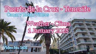 Tenerife ️ Puerto de la Cruz Morning Weather 1 January 2025 Teneriffa