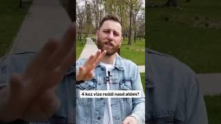 Dört kez vize reddi nasıl aldım? Polonya da dahil! #shorts #short #shortvideo