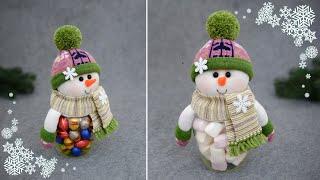  DIY Glass Jar Snowman  Sweet Christmas Gift 