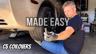 BEST C5 Coilover install vid on YouTube | Silvers Coilovers Corvette