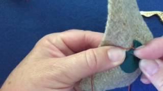 Blanket Stitch Tutorial for Wool Applique.