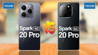 Tecno Spark 20 Pro 4G Vs Tecno Spark 20 Pro 5G