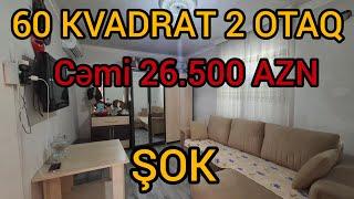 ŞOK️CƏMİ 26.500 AZN️60 KVADRAT HAZIR 2 OTAQLI EV                                #mulkevalqısatqısı