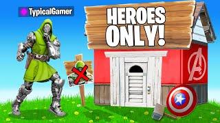 Playing as a VILLAIN in a SUPERHERO ONLY Tournament! (Fortnite)