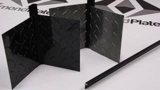 Black Inside Corner Diamond Plate Molding