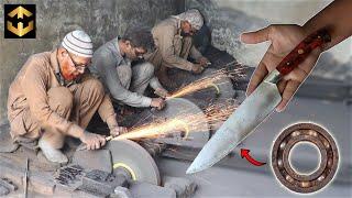 Amazing Chefs Knife Making Process from Old Rusty Bearing