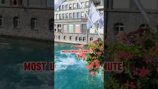 A unique way to travel:drifting home #drifting #aare #river