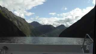 Fahrt im Geiranger Fjord