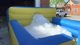 All in One Foam pit does not require an extra foam fan. Air blower and water pump