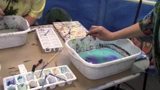 Turkish Paper Marbling Workshop at The Loaded Brush