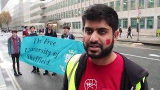 Sheffield SU attends #Nov4 demo