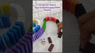 Domino Kayu Mainan Susun Balok Wooden Block 120 Pcs