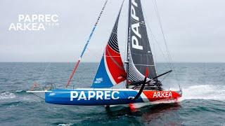 Première navigation de l'IMOCA Paprec Arkéa : un moment MAGIQUE !