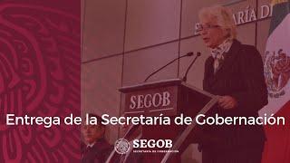 Entrega de la Secretaría de Gobernación