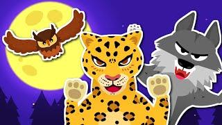 Hunters in the Night | “Ah-ooh~! It’s our world!” | Animal song | Song for kids  TidiKids