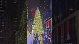 Holiday Lights And Decorations Seen At 2 Penn Plaza In Midtown, Manhattan, New York City