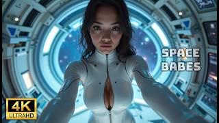 AI ART LOOKBOOK 4K VIDEO - SPACE BABES |  Cosmic Sci-Fi AI Girls