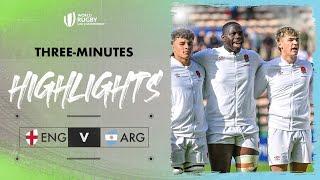 This opener is OUTRAGEOUS | England v Argentina | World Rugby U20 Championship 2024 Match Highlights