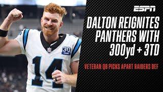 Andy Dalton reignites Panthers with 3TD & 300yd | Las Vegas Raiders vs. Carolina Panthers Highlights