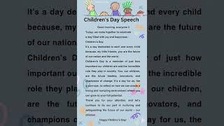 World Childrens Day speech  #shorts #short  whatsapp status video, World Children's  Day, 20 Nov