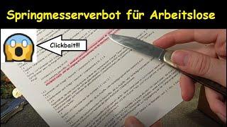 Wer darf noch Springmesser besitzen? Neues Waffengesetz / Messerrecht