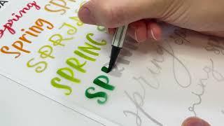 Spring Lettering Styles in *REAL TIME* Lettering Practice With Me!