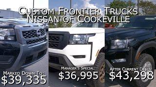 Custom Nissan Frontier Trucks at Nissan of Cookeville-Huge Mark Downs and $1,000 Off