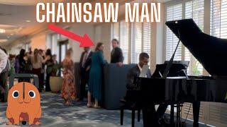 I played Chainsaw Man on piano at a wedding