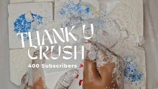 400 Subbies Thank U! | Mass Freshie Seshie | Fresh Gym Chalk Crush | ASMR