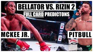 Bellator MMA vs. RIZIN 2: McKee vs. Pitbull FULL CARD Predictions