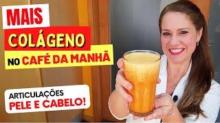 CAFÉ DA MANHÃ com MAIS COLÁGENO de Todos - Bom para Pele, Cabelos e Articulações