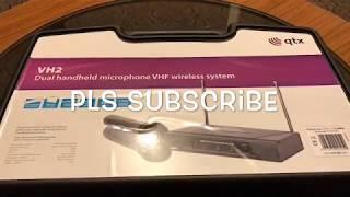 Unboxing QTX VH2 Dual Handheld Wireless Microphone