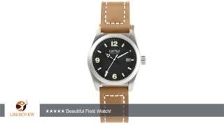 German Military Titanium Fieldwatch GPW Automatic. 200M W/R. Sapphire Crystal. Brown Leatherstrap. |