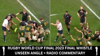 Rugby World Cup Final 2023 Final Whistle | Unseen Camera Angle | BBC Radio 5 Live Commentary