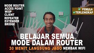 Mode-Mode Dalam Router | Mode Ap, WISP, Client, Extender, Repeater, Bridge